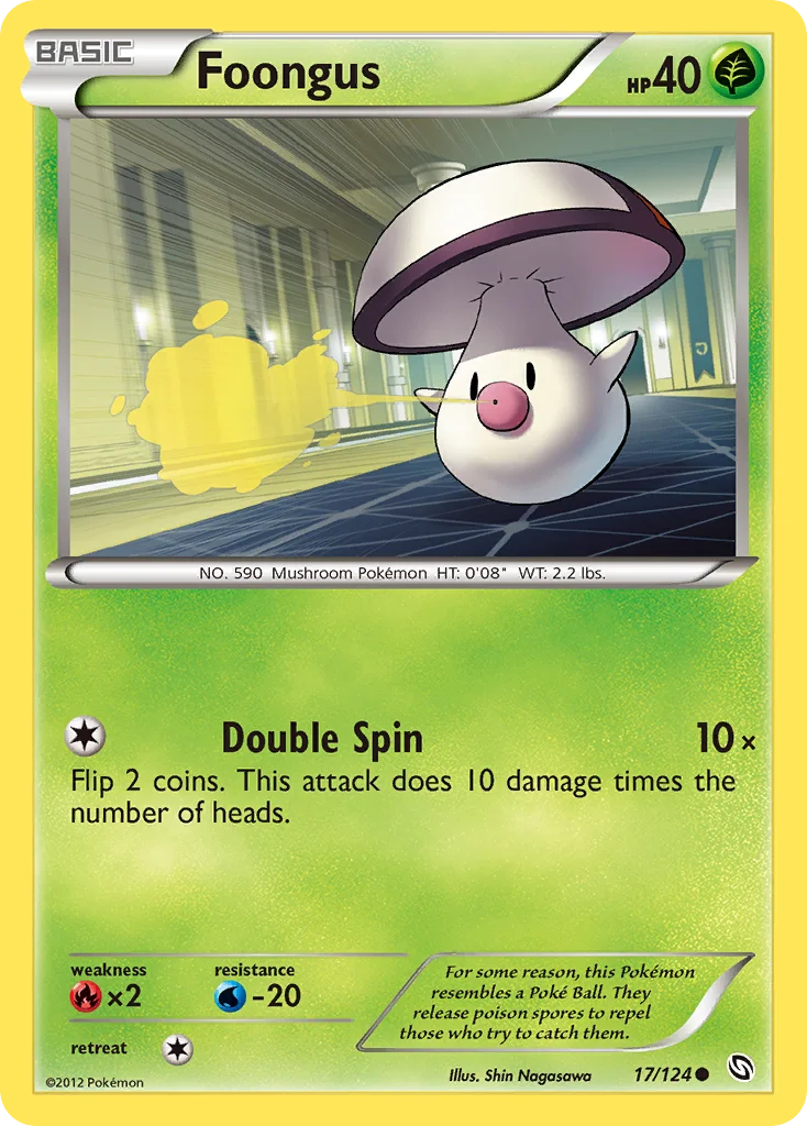 Foongus Pokemon card