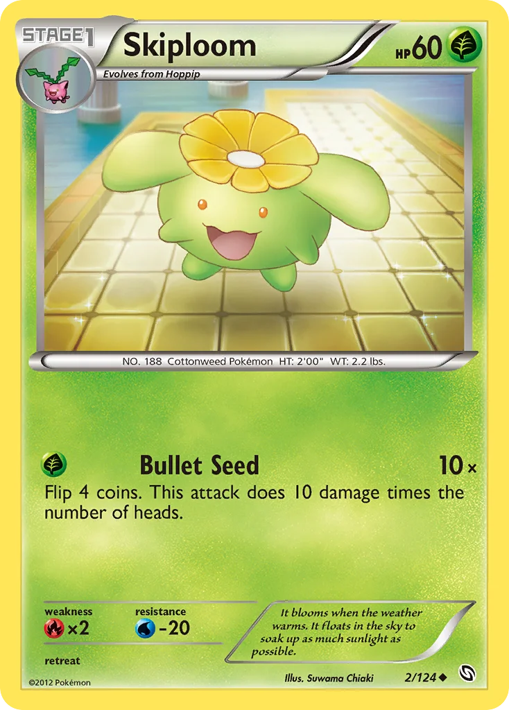 Skiploom Pokemon card