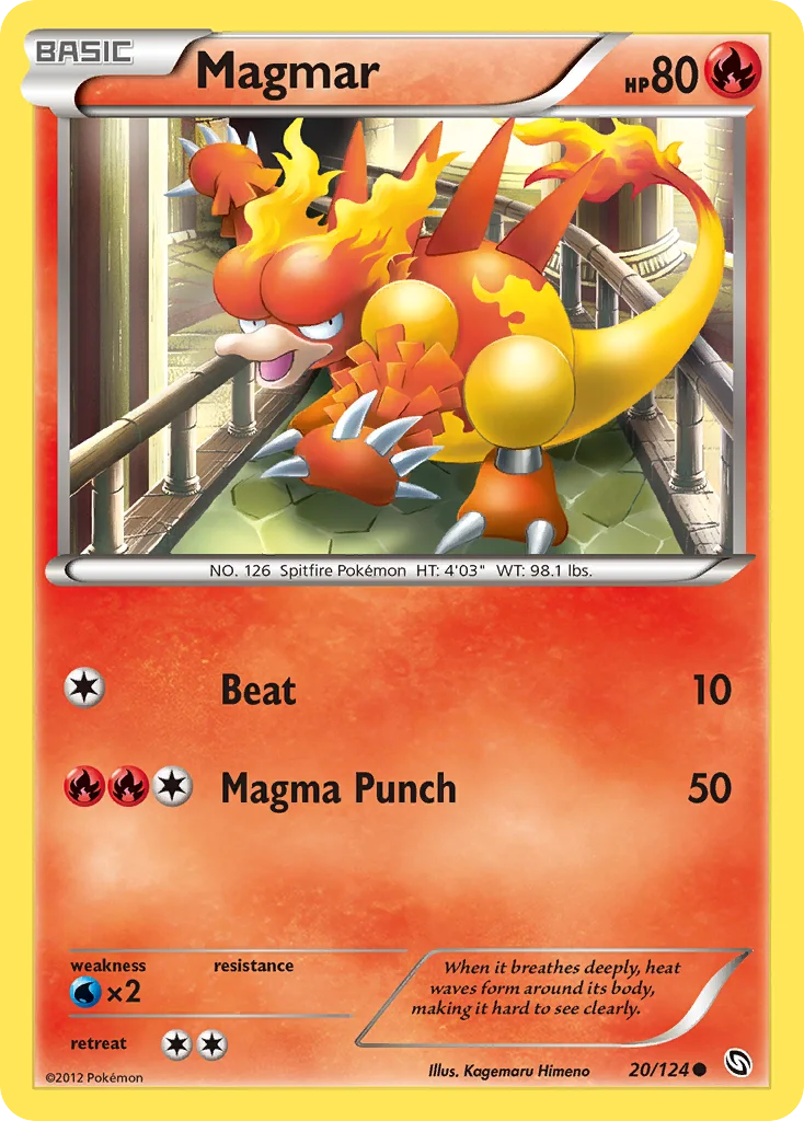Magmar Pokemon card