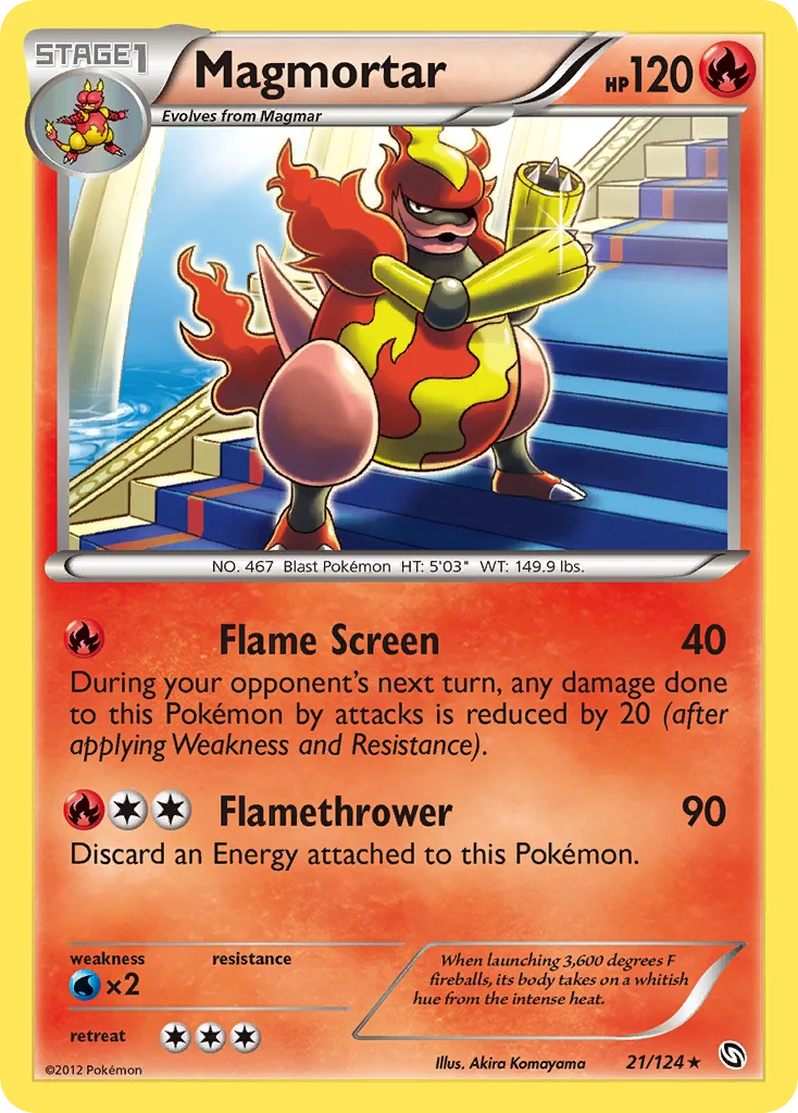 Magmortar Pokemon card