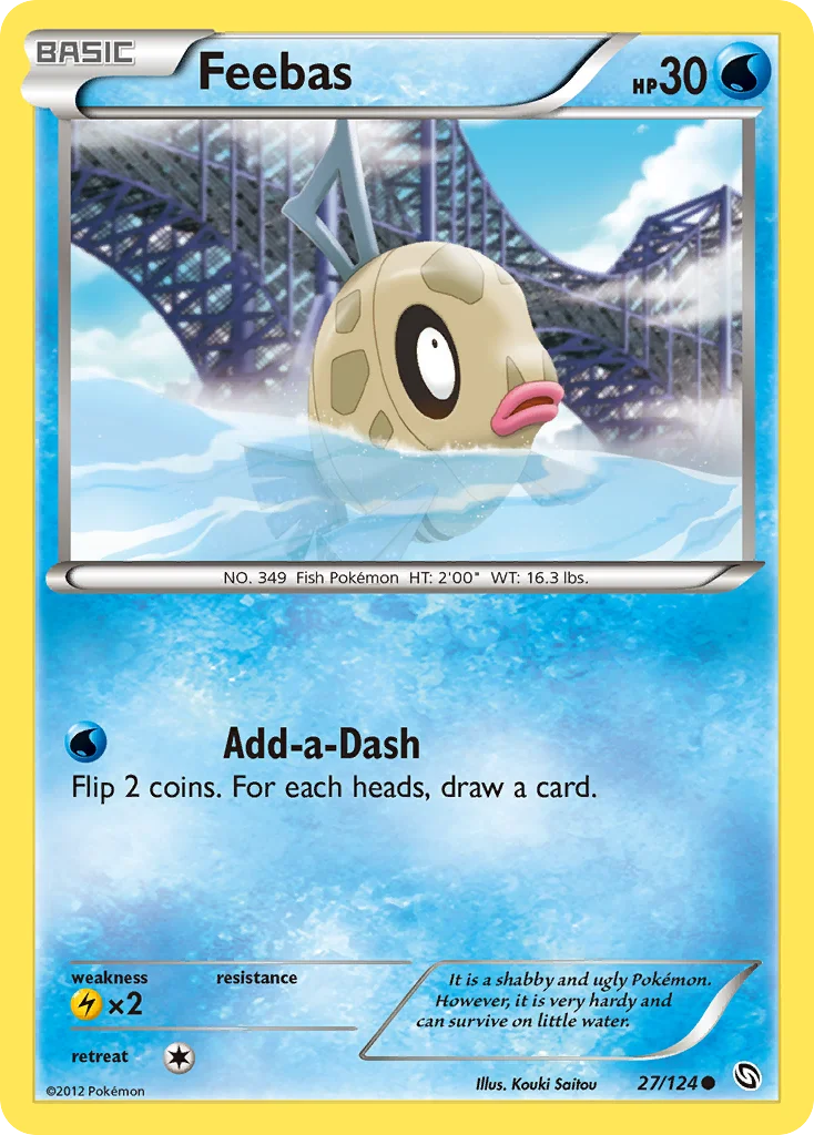 Feebas Pokemon card
