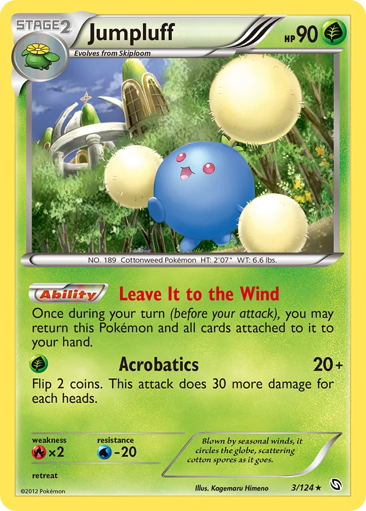 Jumpluff Pokemon card