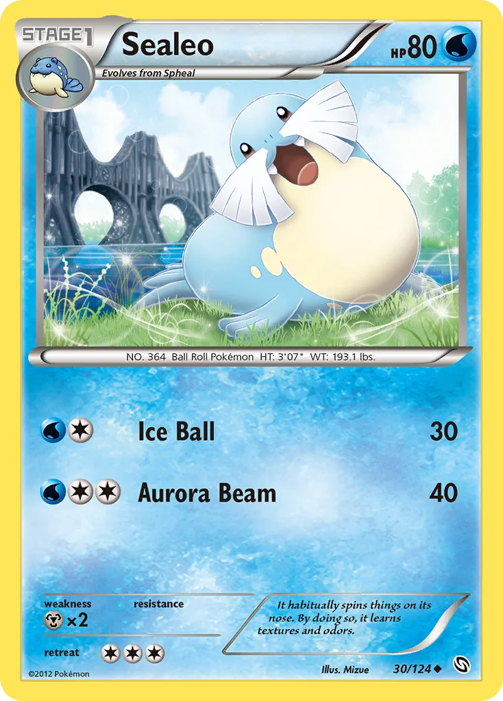 Sealeo Pokemon card