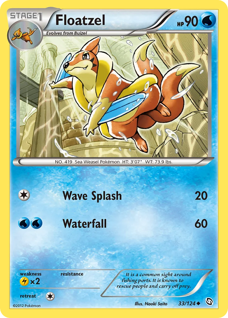 Floatzel Pokemon card