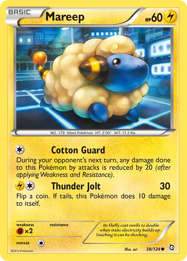 Mareep Pokemon card