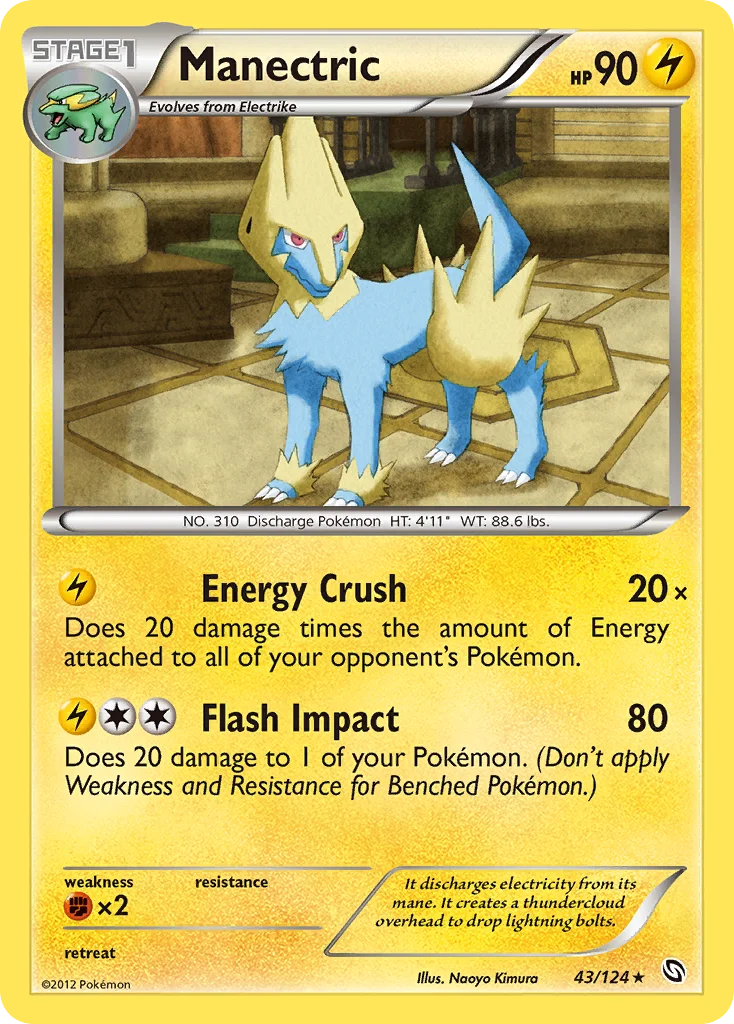 Manectric Pokemon card