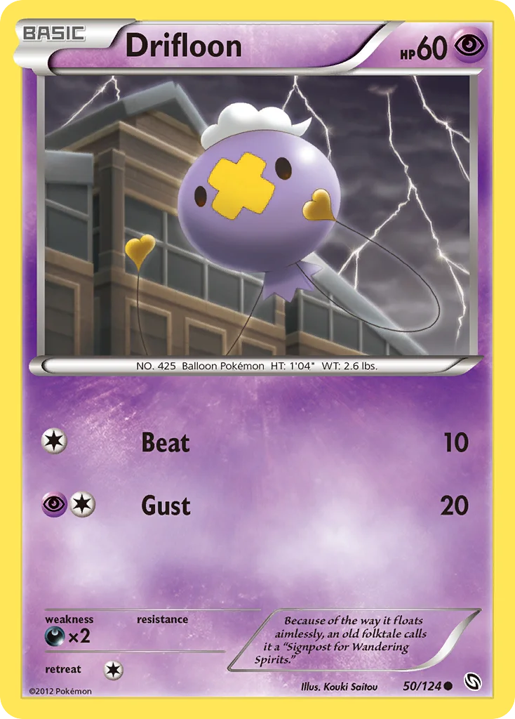 Drifloon Pokemon card