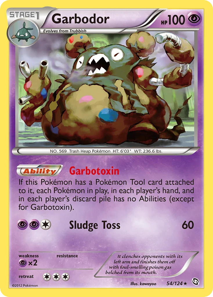 Garbodor Pokemon card