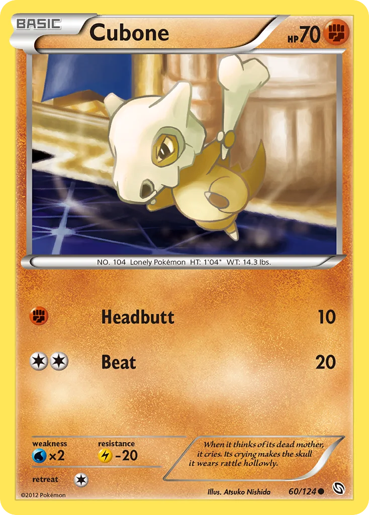 Cubone Pokemon card