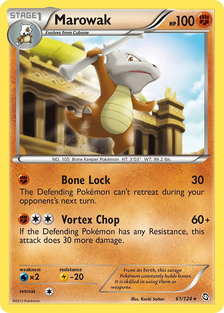 Marowak Pokemon card