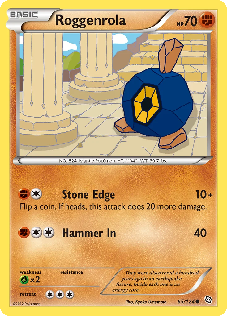 Roggenrola Pokemon card
