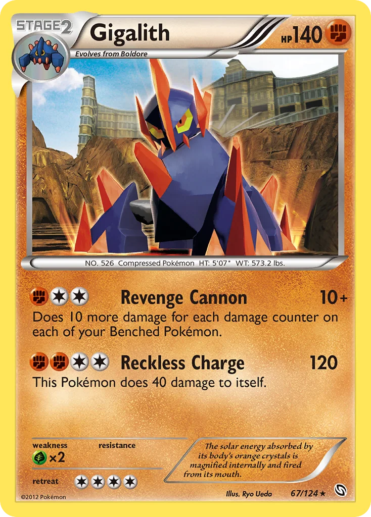 Gigalith Pokemon card