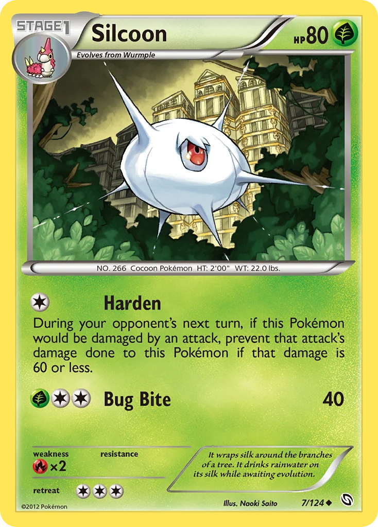 Silcoon Pokemon card