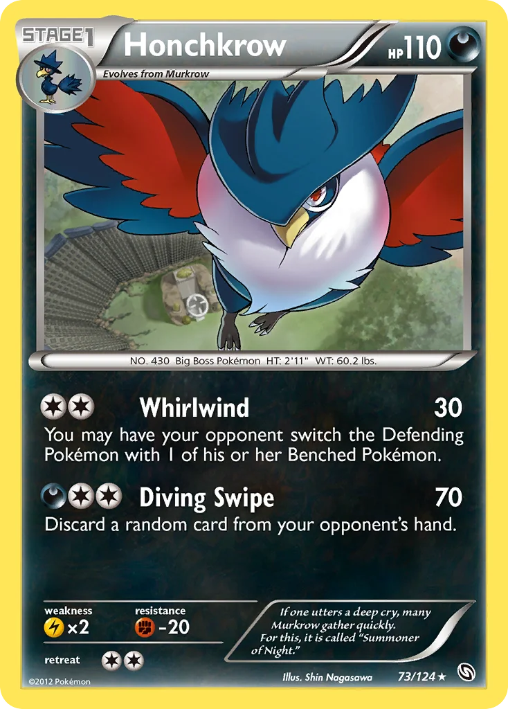 Honchkrow Pokemon card
