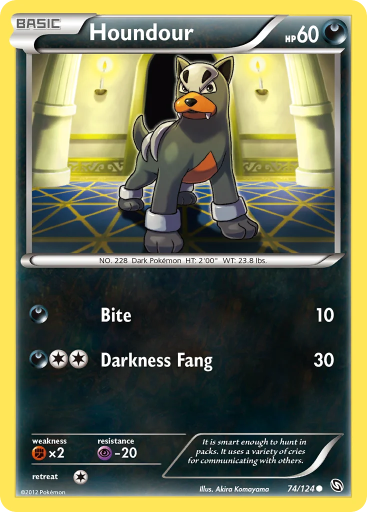 Houndour Pokemon card