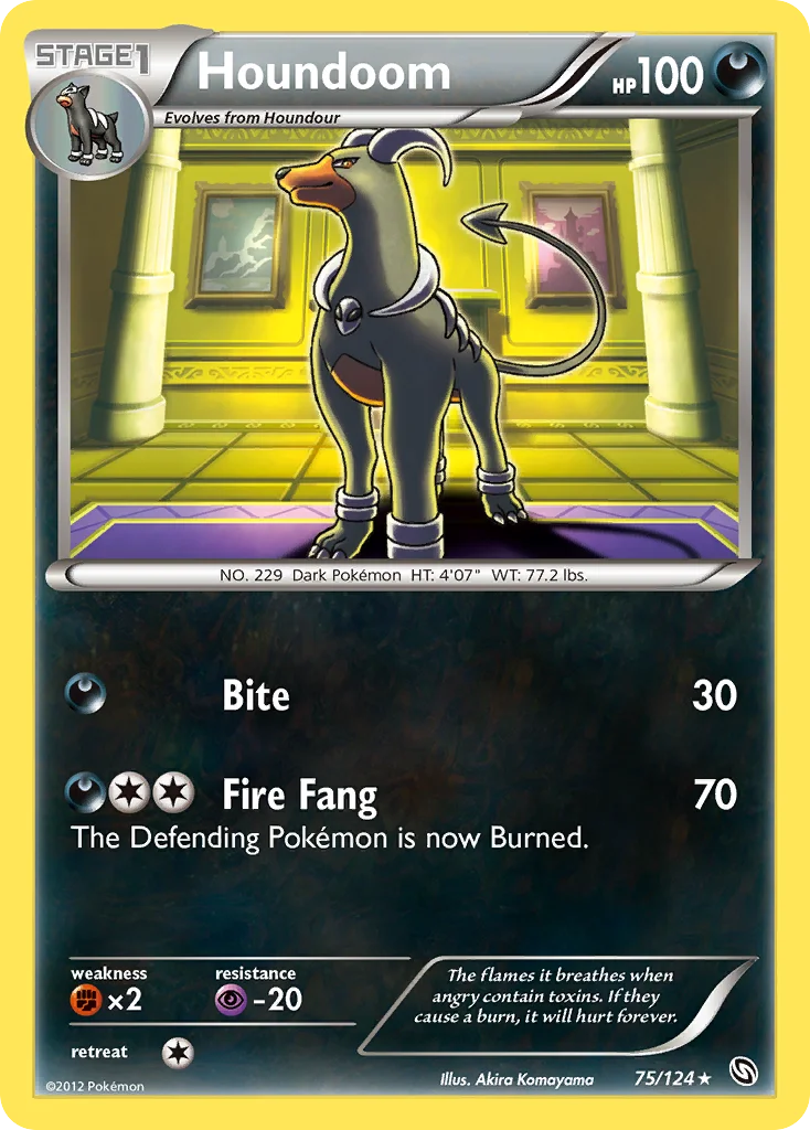 Houndoom Pokemon card