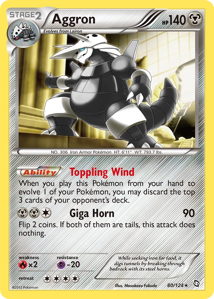 Aggron Pokemon card