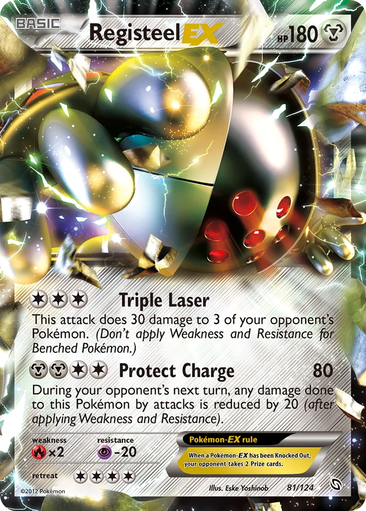 Registeel-EX Pokemon card