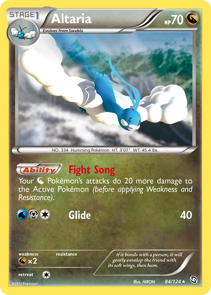 Altaria Pokemon card