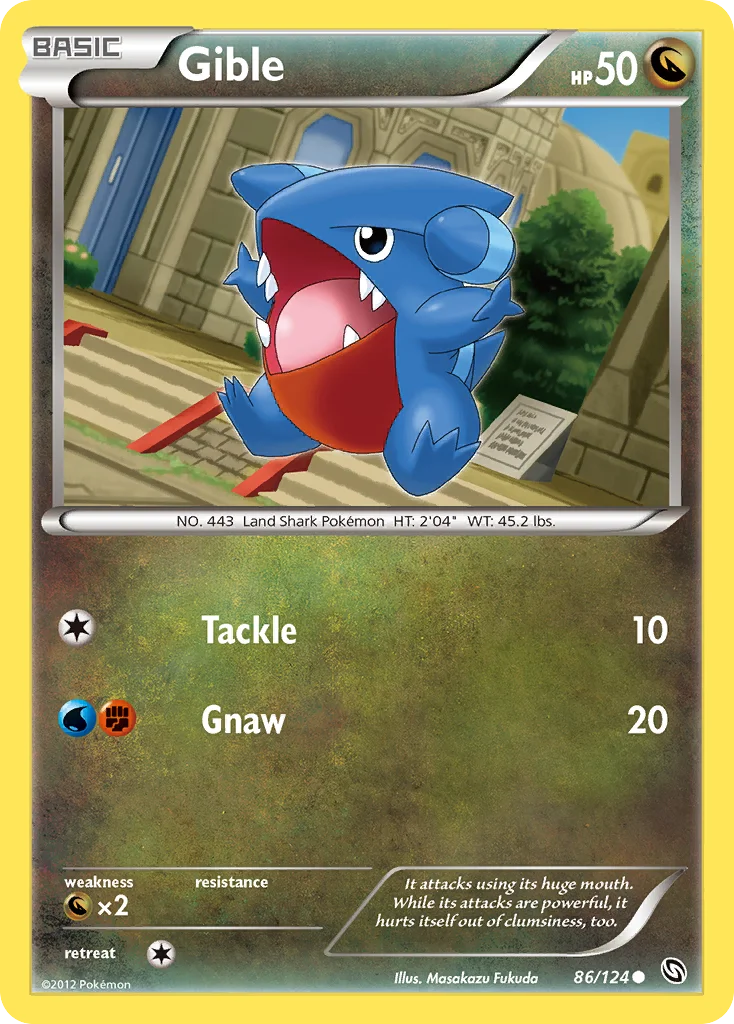 Gible Pokemon card