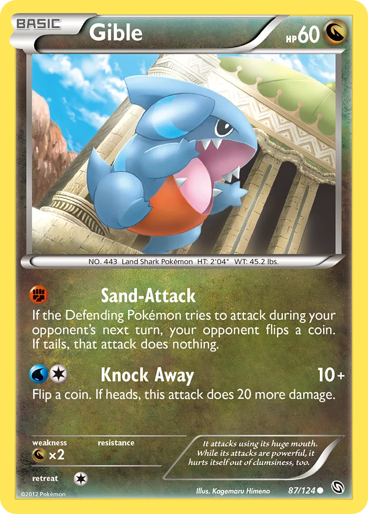 Gible Pokemon card