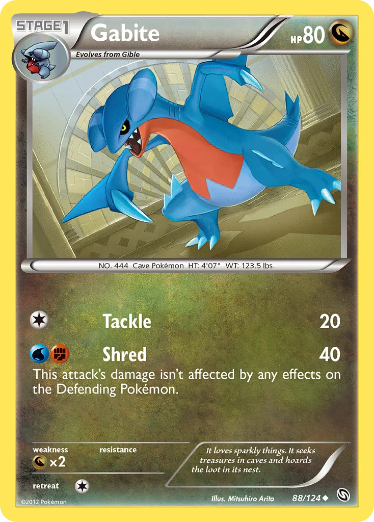 Gabite Pokemon card