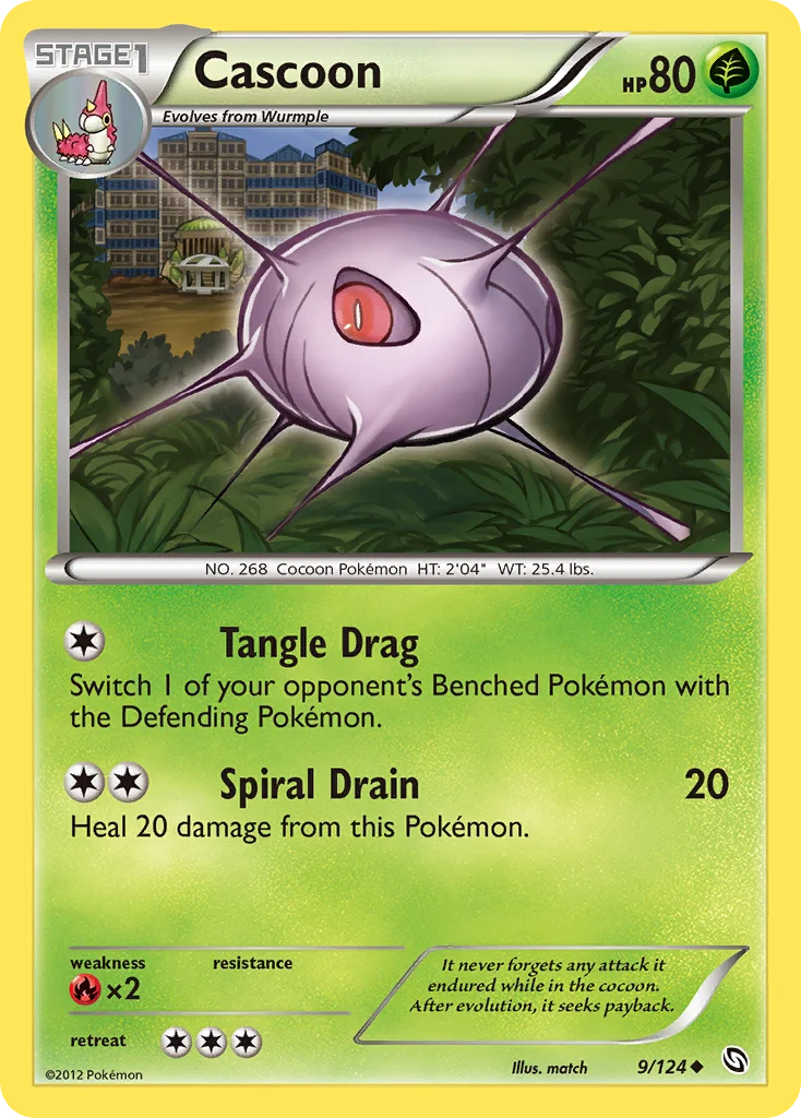 Cascoon Pokemon card