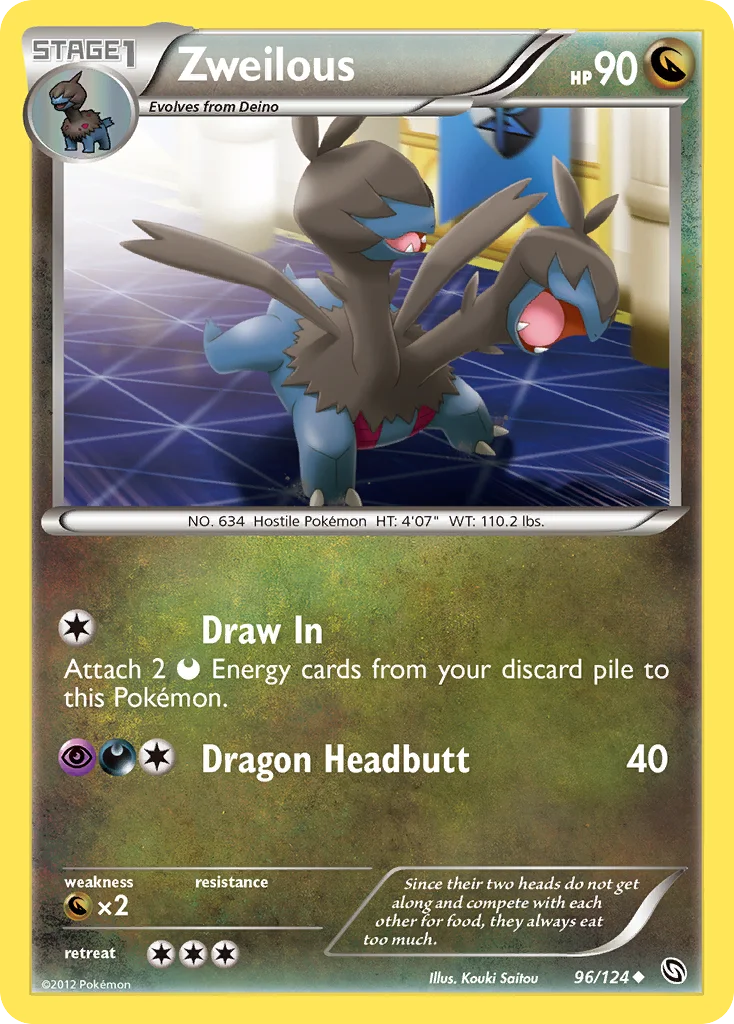 Zweilous Pokemon card