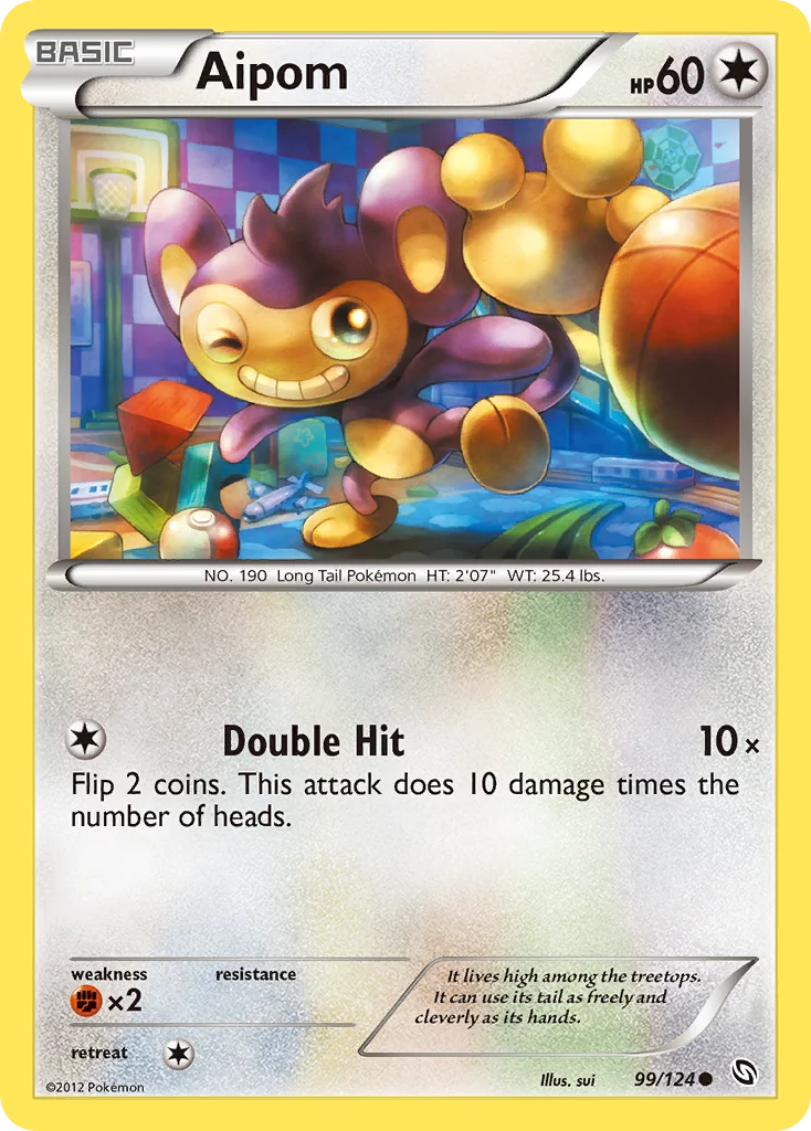 Aipom Pokemon card