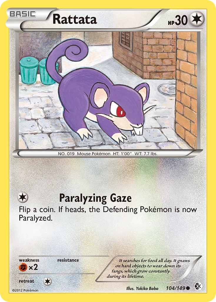 Rattata Pokemon card