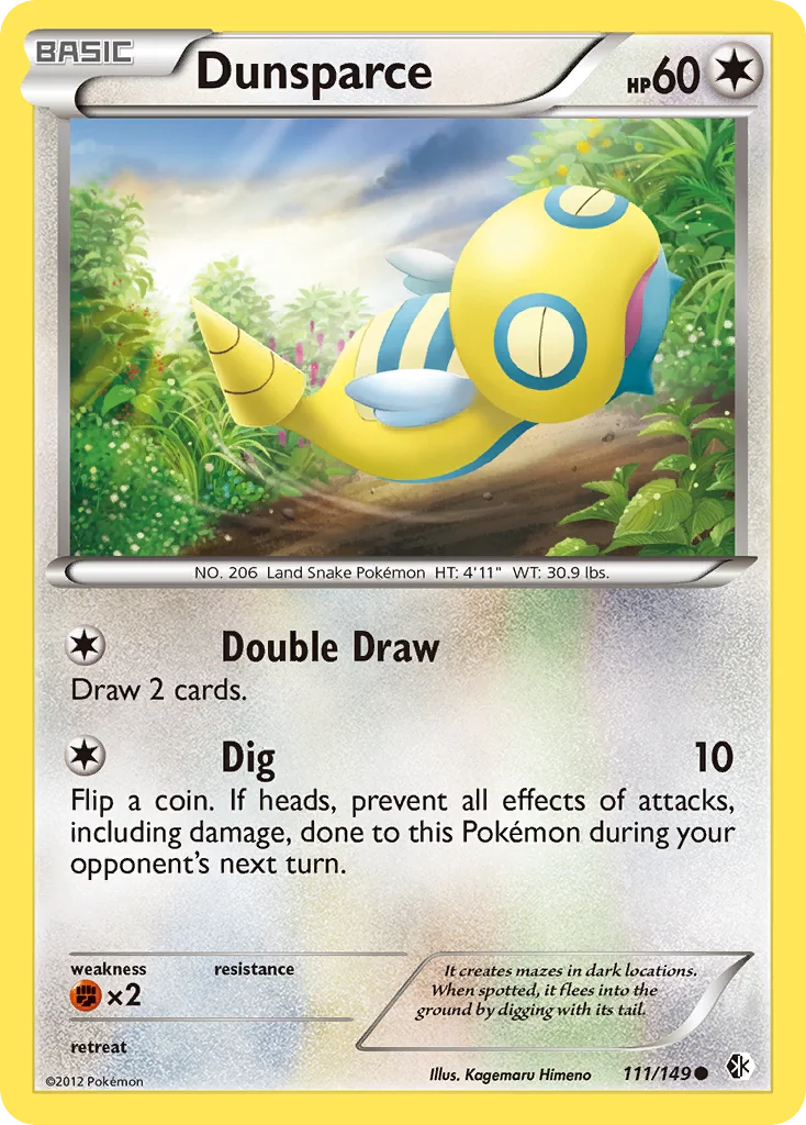Dunsparce Pokemon card