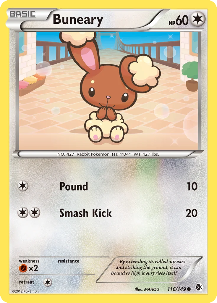 Buneary Pokemon card