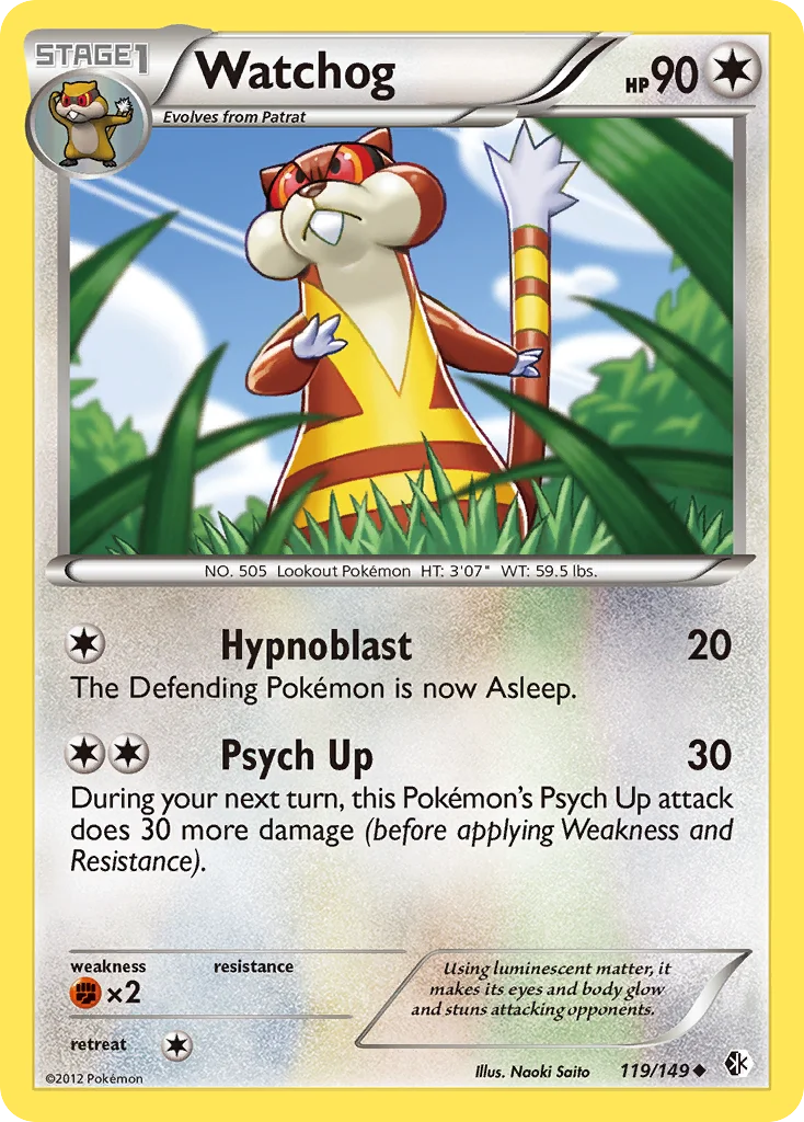 Watchog Pokemon card