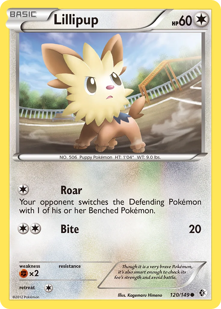 Lillipup Pokemon card
