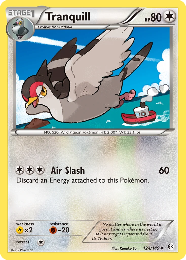 Tranquill Pokemon card