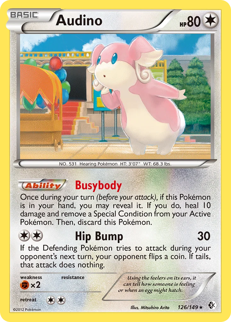 Audino Pokemon card