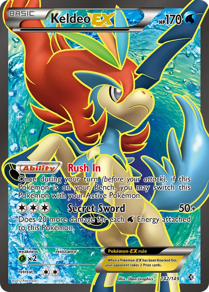 Keldeo-EX Pokemon card