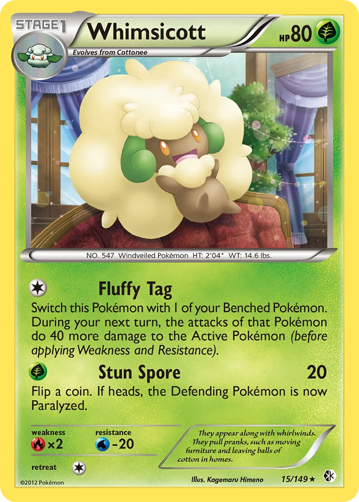Whimsicott Pokemon card