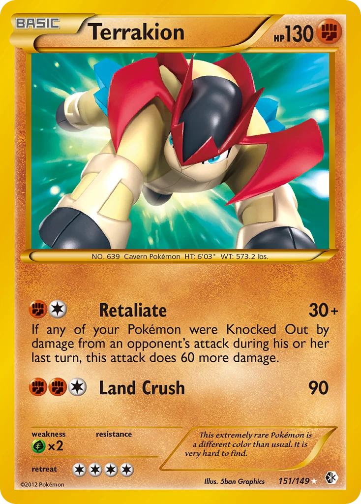 Terrakion Pokemon card