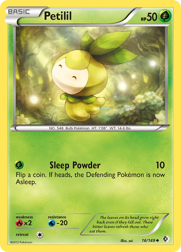 Petilil Pokemon card
