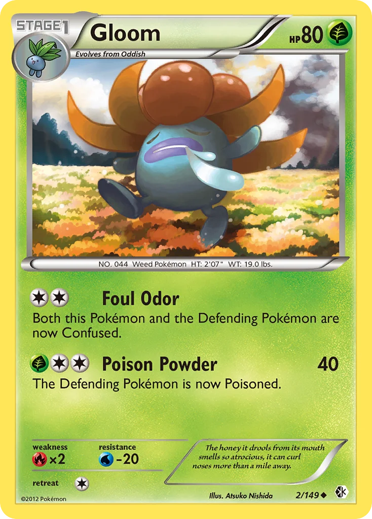 Gloom Pokemon card