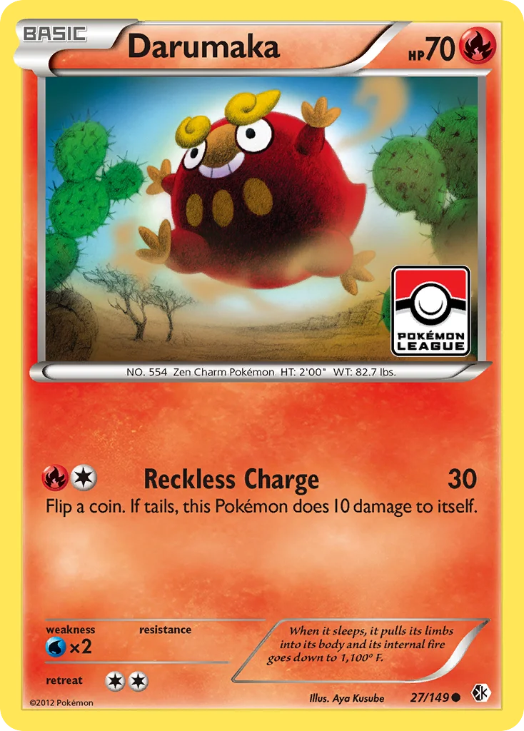 Darumaka Pokemon card