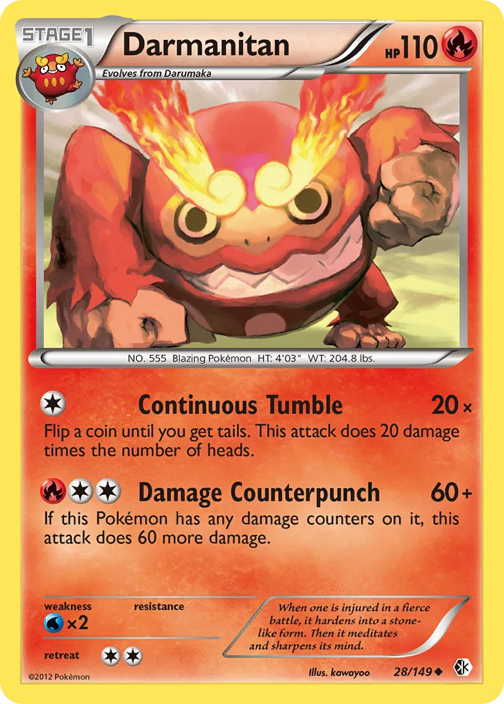 Darmanitan Pokemon card