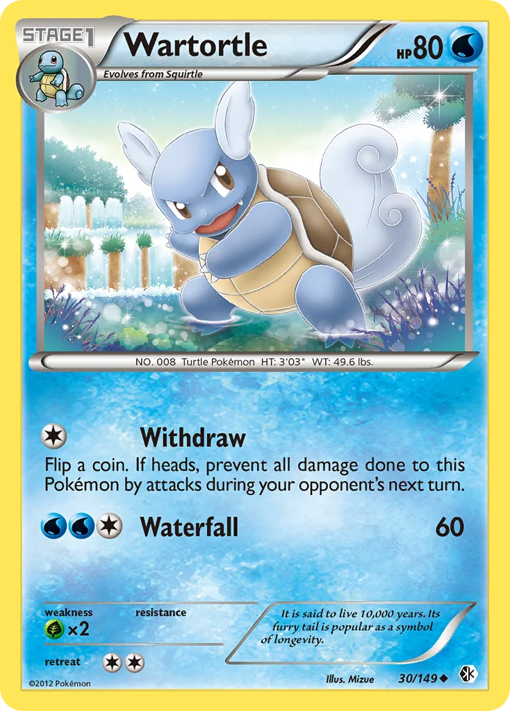 Wartortle Pokemon card