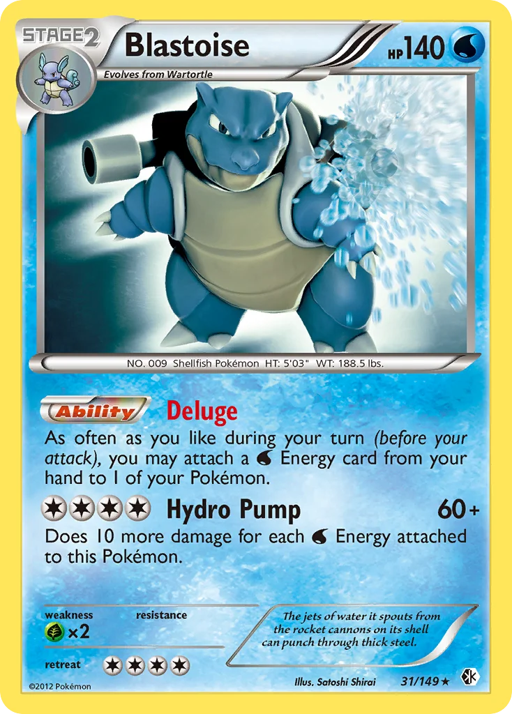 Blastoise Pokemon card