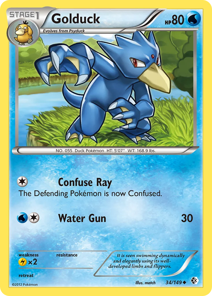 Golduck Pokemon card