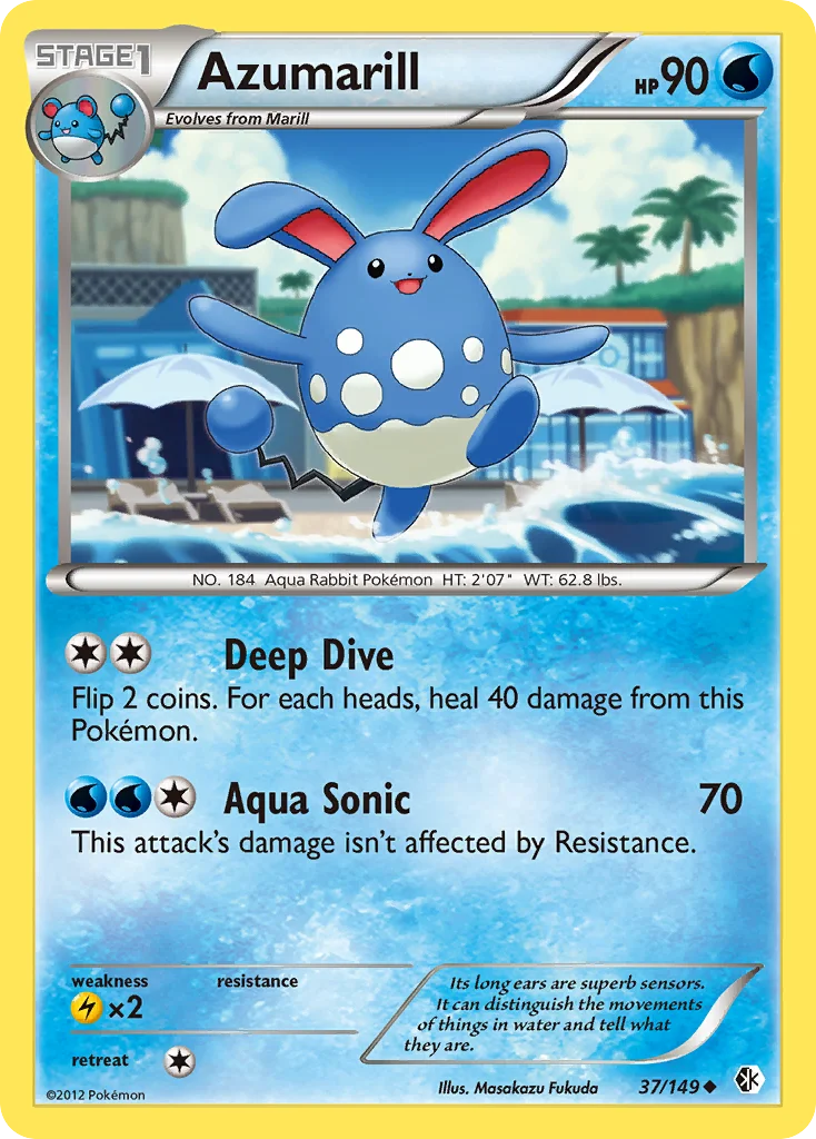 Azumarill Pokemon card