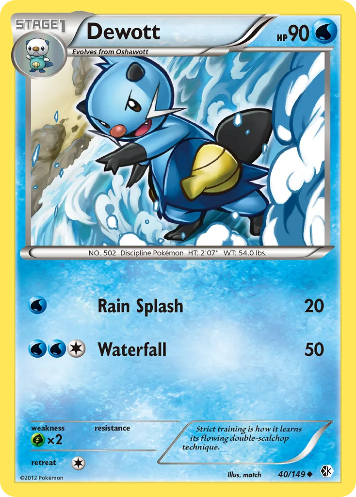 Dewott Pokemon card