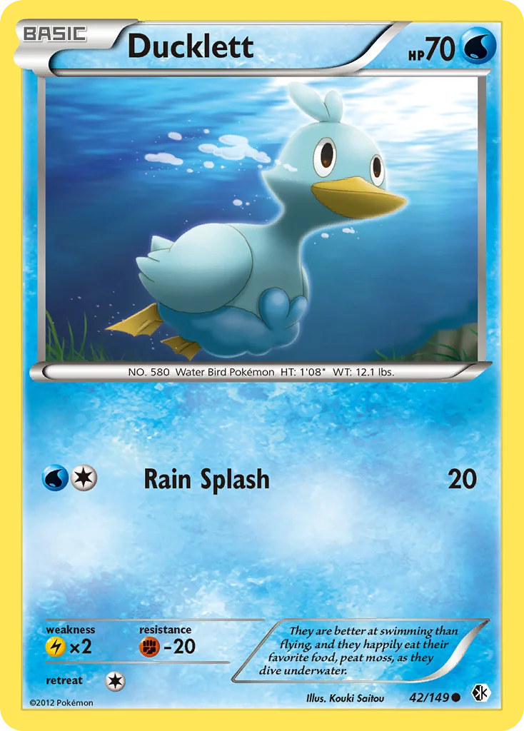 Ducklett Pokemon card