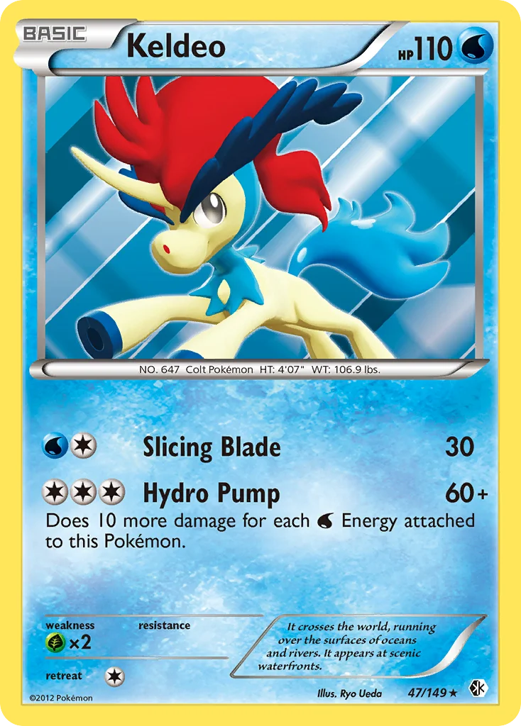 Keldeo Pokemon card